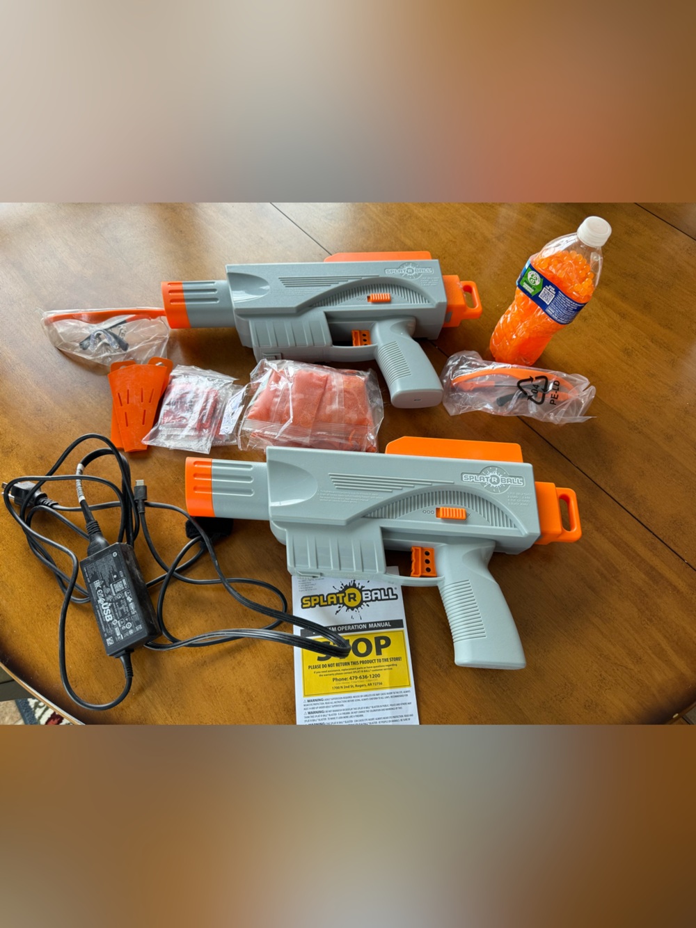 Splash Toys Dual Splat-R Ball Blasters - Gray & Orange